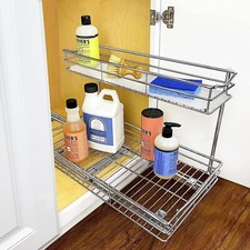 Organizador de armário de cozinha puxável sob pia -11,5"P x 21"Wx14 polegadas de profundidade comprar usado  Enviando para Brazil