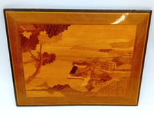Vintage wooden marquetry for sale  MIRFIELD