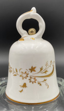 Vintage Royal Doulton Bone China Bell, Design Dourado e Acabamento, Inglaterra, 3", Estado perfeito comprar usado  Enviando para Brazil