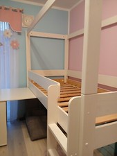 Massivholzbett 90x200 rollrost gebraucht kaufen  München
