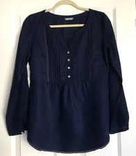 Navy blue linen for sale  TORQUAY