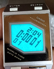 Usado, RARO RELÓGIO UNISSEX DIGITAL FINO FILME BANCO DE DADOS HORA MUNDIAL CASIO 2090 FS-00 JAPÃO comprar usado  Enviando para Brazil