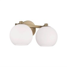 Luminária de vaidade Capital Lighting Ansley 2 luzes 15" de largura, 152121AD-548 - Latão envelhecido comprar usado  Enviando para Brazil