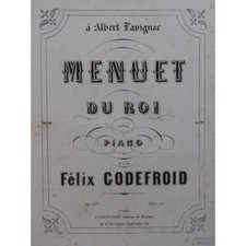 Piano Godefroid Felix Minuet Of King ca1860 comprar usado  Enviando para Brazil