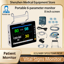Monitor portátil multiparâmetro uso humano 8 polegadas monitor de sinais vitais monitor de pacientes, usado comprar usado  Enviando para Brazil