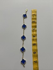 Pulseira VAN CLEEF & ARPELS Vintage Alhambra Lápis-Lazúli 5 Motivos comprar usado  Enviando para Brazil