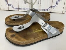 Birkenstock metallic silver for sale  BENFLEET