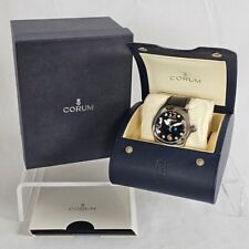 Corum Bubble 163.150.20 aço inoxidável couro preto 44mm comprar usado  Enviando para Brazil