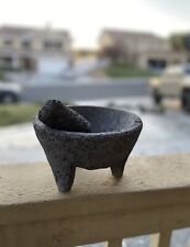 Molcajete étnico mexicano autêntico feito de lava vulcânica para cozinhar 8 polegadas, usado comprar usado  Enviando para Brazil