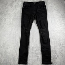 zipper ripped jeans black for sale  Auburn