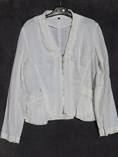 Veste lin blanc d'occasion  Ceyzériat