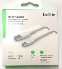 Cabo USB-C Belkin 3,3 pés, cabo USB-C para USB-A para iPhone 16, iPad Pro - Branco comprar usado  Enviando para Brazil