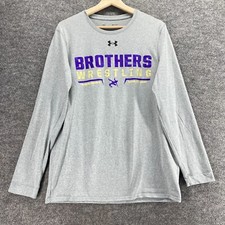 Camiseta Under Armour masculina S pequena cinza gola redonda manga longa equipamento térmico solto comprar usado  Enviando para Brazil
