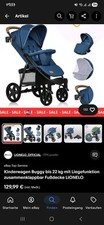 Kindersportkarre blau regenver gebraucht kaufen  Laatzen