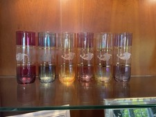Coloured glass tumbler for sale  STAFFORD