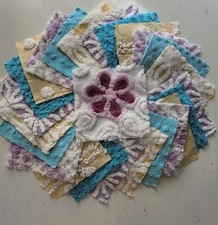 Usado, MELHORES Preços ** 25 Quadrados de Quilting Amarelo Roxo Turquesa 6" Chenile #225 comprar usado  Enviando para Brazil