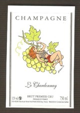Sano étiquette champagne d'occasion  Buxerolles