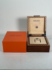 Usado, Caixa de relógio vintage genuína Roger Dubuis madeira marrom laranja interior 250629012yA comprar usado  Enviando para Brazil