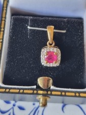 Delicate ruby diamond for sale  NOTTINGHAM