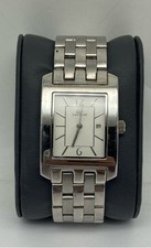 Relógio masculino de aço inoxidável LACOSTE 28mm WR 30m tanque mostrador branco data comprar usado  Enviando para Brazil