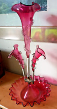 Victorian cranberry glass for sale  USK