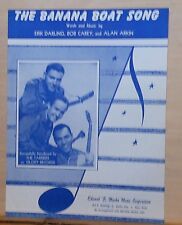 The Banana Boat Song - Partitura de 1956 - Capa fotográfica The Tarriers , usado comprar usado  Enviando para Brazil