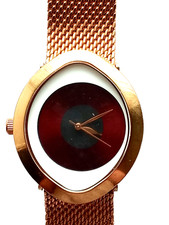 Usado, Relógio Feminino de Malha Ouro Rosa - Elegante e Elegante, Design Exclusivo de "Olho Aberto" comprar usado  Enviando para Brazil
