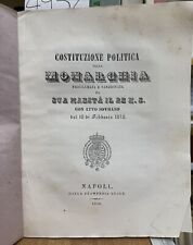 Ferdinando costituzione politi usato  Napoli