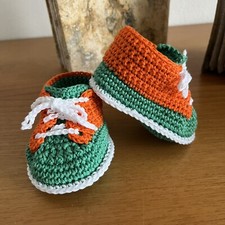 Scarpine neonato uncinetto usato  Asciano