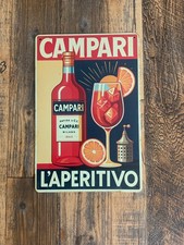 Insegna metallo campari usato  Settingiano