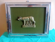 Scultura ottone lupa usato  Italia