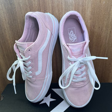 VANS Różowe/Różowe Płócienne Low Top Trampki Damskie UK Rozmiar 4 na sprzedaż  Wysyłka do Poland