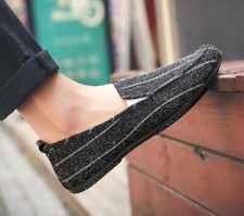 Novos Mocassins Masculinos de Lona Respirável Sapatos Casuais Sapatos Rasteiros comprar usado Novos Mocassins Masculinos de Lona Respirável Sapatos Casuais Sapatos Rasteiros comprar usado  Enviando para Brazil