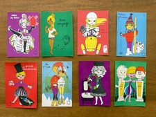 Set illustrated postcards d'occasion  Expédié en Belgium