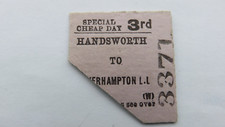 Railway ticket handsworth for sale  WAKEFIELD