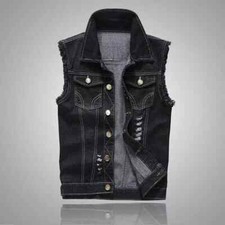 Herren jeansweste ärmellose gebraucht kaufen  Hamburg