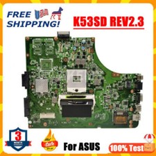 K53SD REV2.3 MOTHERBOARD FOR   K53E A53E A53S MAINBOARD SUPPORT I3 I5 CPU GMA #E comprar usado  Enviando para Brazil