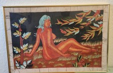 Vintage batik painting for sale  West Palm Beach