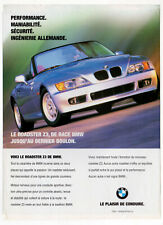 1996 BMW Z3 Vintage Impressão Original AD | Foto de roadster prata Canadá Francês, usado comprar usado  Enviando para Brazil