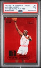2022 Metal Universe Michael Jordan 1997 Retro Precious Gems PMG Ruby /100 PSA 7! comprar usado  Enviando para Brazil
