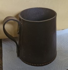Real leather tankard for sale  FOLKESTONE