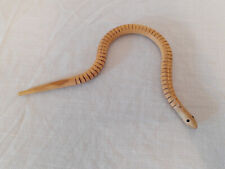 Wood snake figurine for sale  BRIDGEND