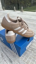 Sapato Feminino Adidas Originals Samba OG Wonder Taupe Cloud Ouro Branco IE6523 TAMANHO 6 comprar usado  Enviando para Brazil