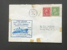 Usado, SC88 SS COLUMBIA 1935 Primeira viagem sob bandeira americana observação postal na parte de trás comprar usado  Enviando para Brazil