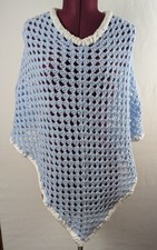crochet poncho blue for sale crochet poncho blue for sale Atwater