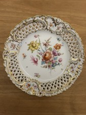 Dresden porcelain plate for sale  LEICESTER