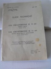 Guide technique fusil d'occasion  Expédié en Belgium