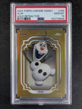 2024 Topps Chrome Disney OLAF 6/50 refrator de ouro SP #155 PSA 10 GEM ESTADO PERFEITO, usado comprar usado  Enviando para Brazil