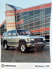 Vauxhall monterey ltd for sale  KENDAL