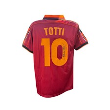 Camisa AS Roma 1998-99 assinada à mão Francesco Totti - Itália - Certificado de autenticidade - Prova de foto comprar usado  Enviando para Brazil